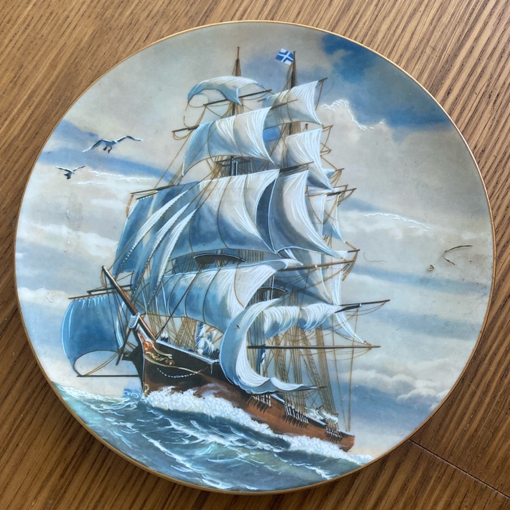 Great American Sailing Ships Plate The Rosenthal Group For The Danbury Mint